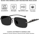 UV Protection, Riding Glasses Rectangular Sunglasses (Free Size)  (For Men & Women, Black)