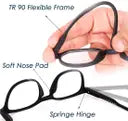 UV Protection, Night Vision Spectacle Sunglasses (54)  (For Men & Women, Clear)
