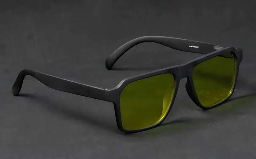 Polarized, Night Vision Retro Square Sunglasses (55)  (For Men & Women, Yellow)