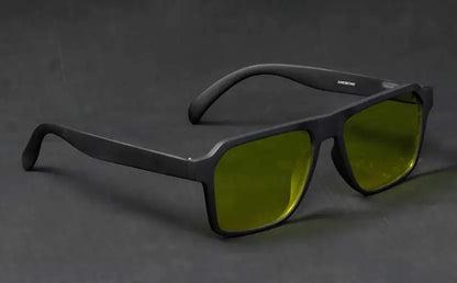 Polarized, Night Vision Retro Square Sunglasses (55)  (For Men & Women, Yellow)